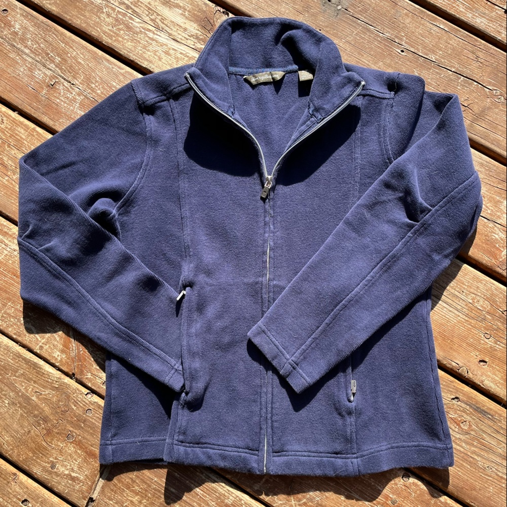 TOMMY BAHAMA  Full Zip Aruba Sweater. Navy. Women’s Small. UC